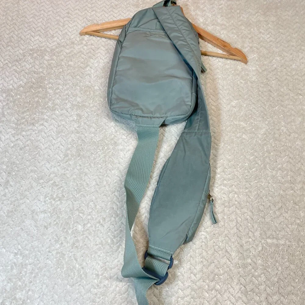 adidas Essentials‎ 2 Sling Crossbody Recycled Bag Gray Green | Utility Gorpcore - Picture 3 of 13